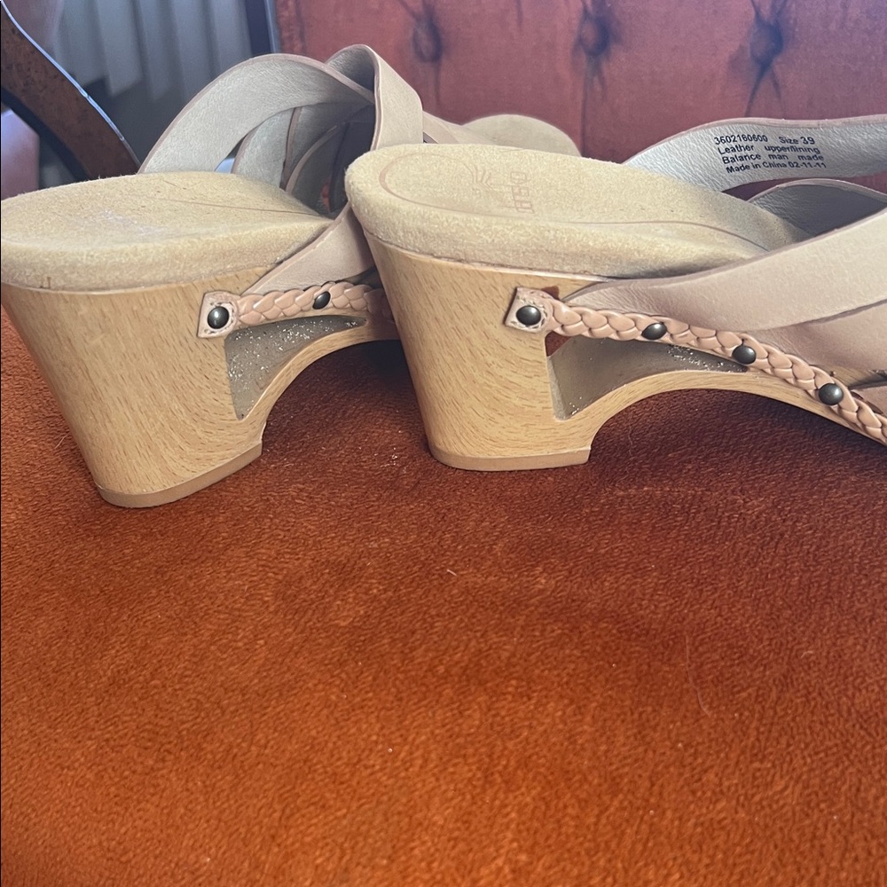Dansko Beige Woven Leather Mules - Picture 4 of 5